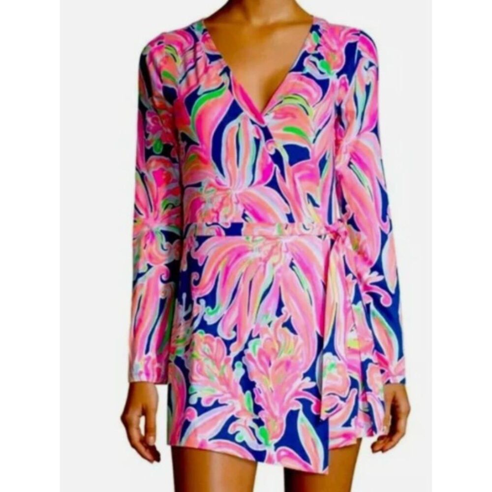 Lilly Pulitzer Tiki Wrap Romper - Size Small